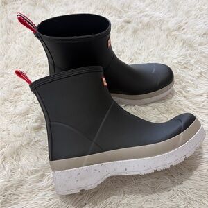 Hunter Play Wellies Short Boots - Size 12- Play Speckled Sole